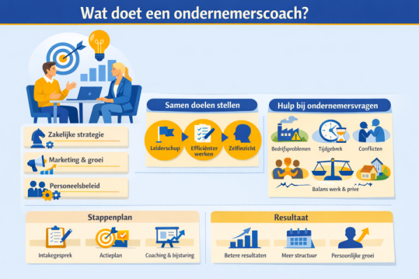 Alles over het beroep ondernemerscoach Wat doet een ondernemerscoach